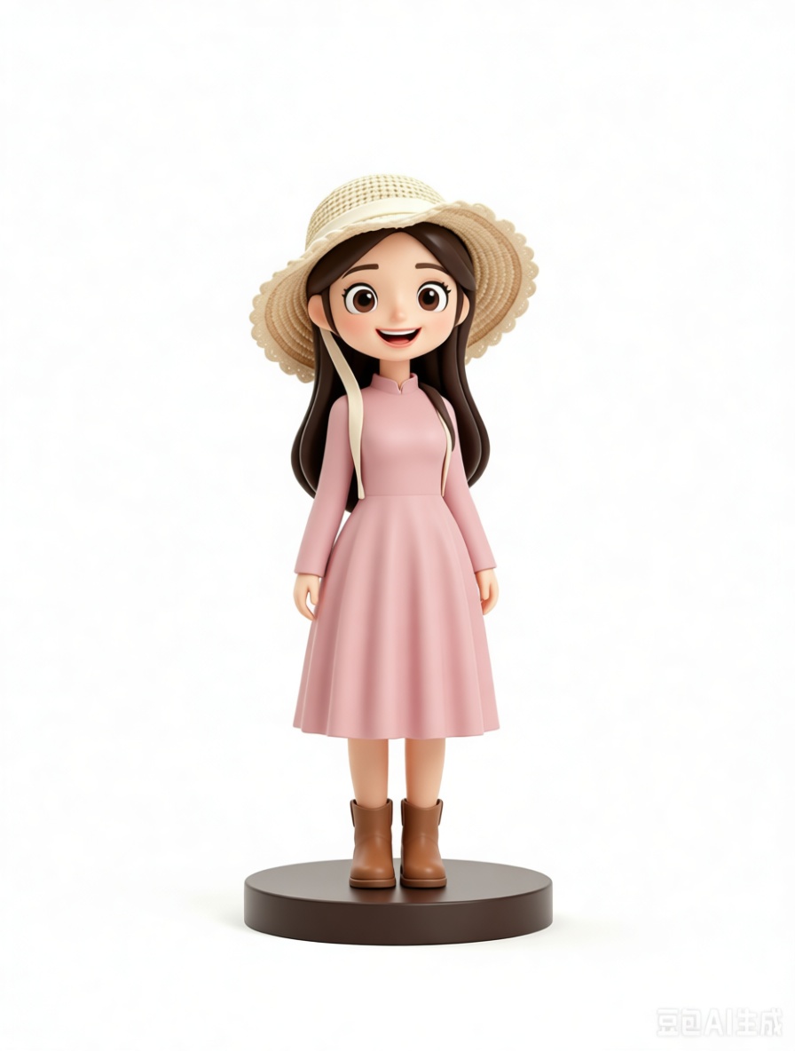 Girl in Sunhat Figurine free 3D printable STL