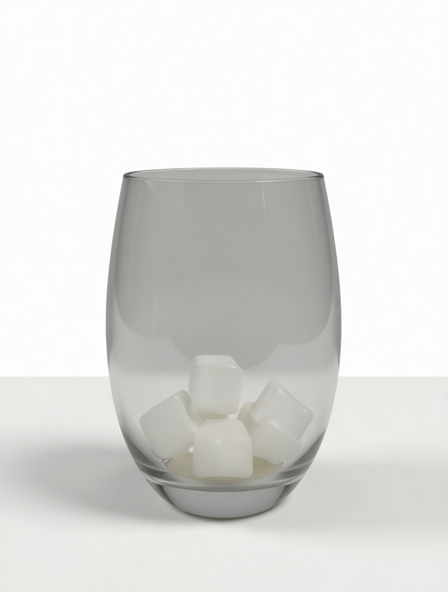 Whiskey Glass with Ice Cubes free 3D printable STL