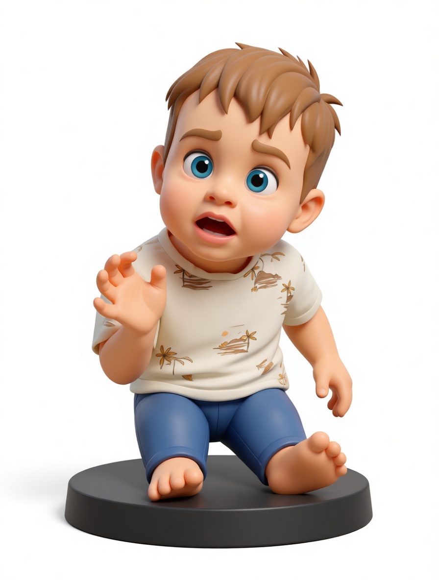 Cute Toddler Figurine free 3D printable STL