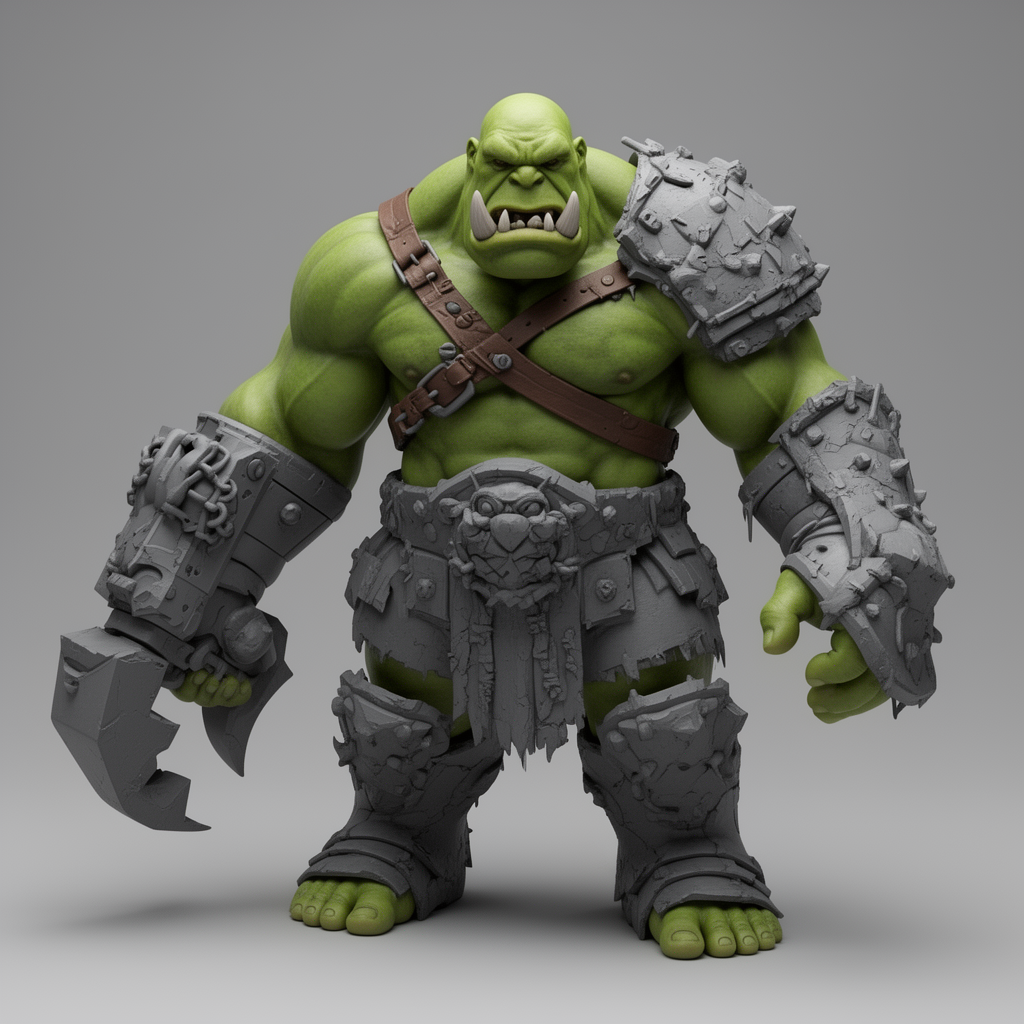 Green Nob Warrior Figurine free 3D printable STL