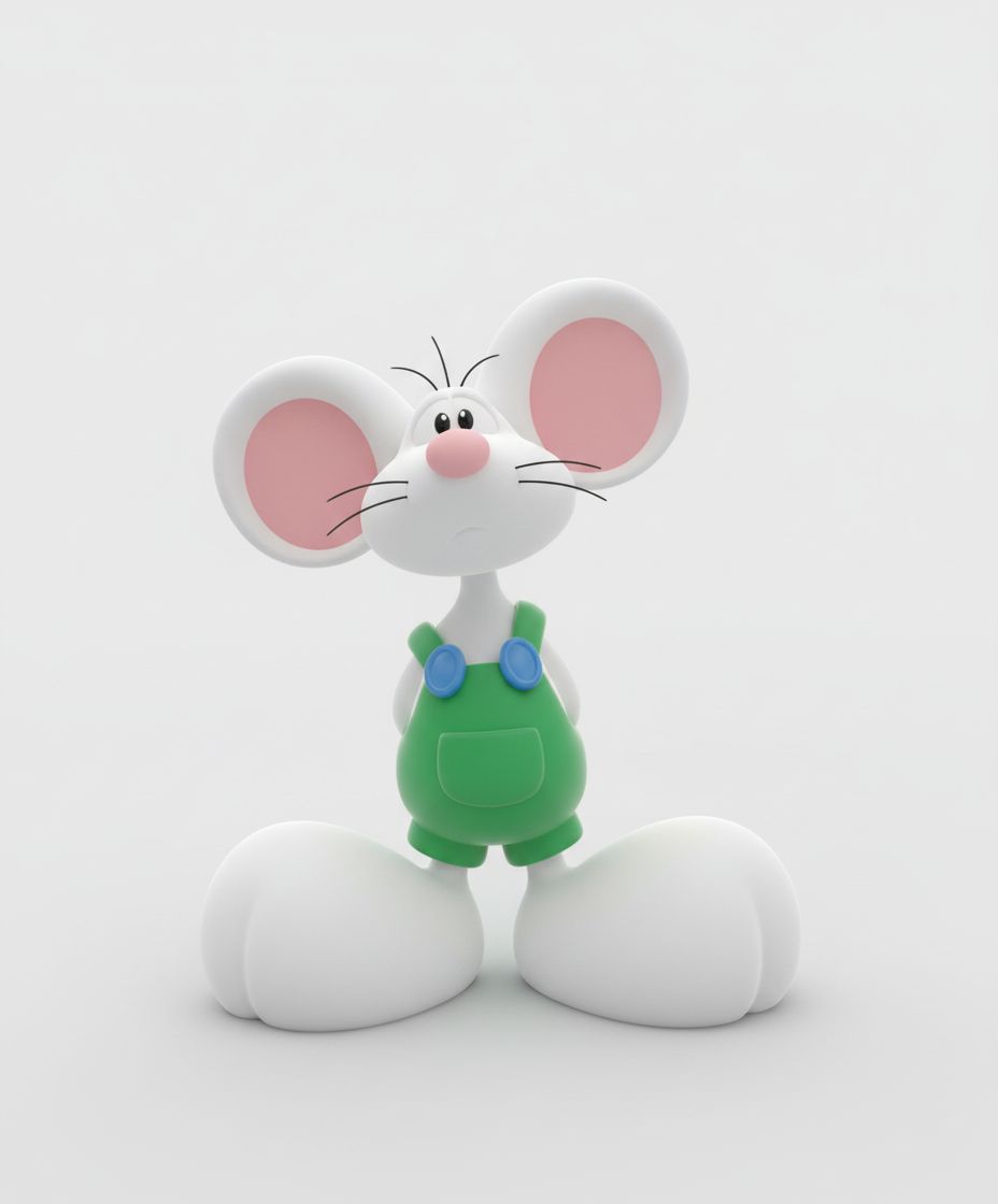 Diddl Mouse Figurine free 3D printable STL