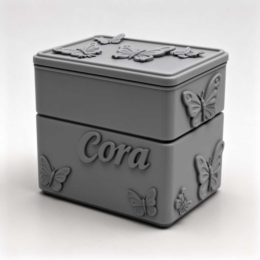 Cora Butterfly Box free 3D printable STL