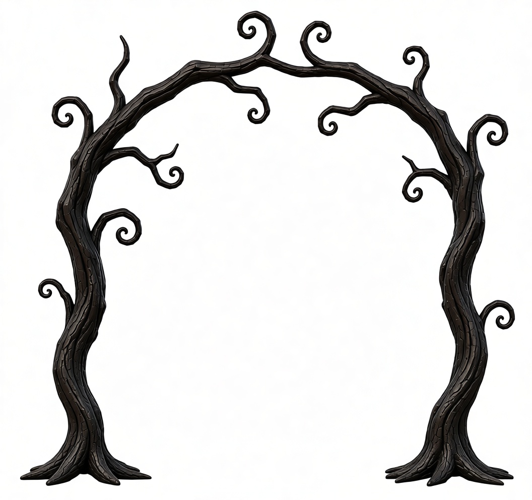 Twisted Tree Arch Sculpture free 3D printable STL