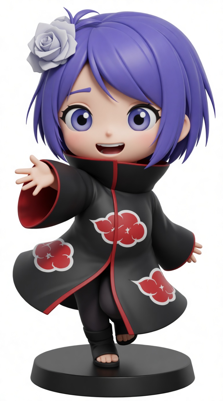 Konan Akatsuki Figurine free 3D printable STL
