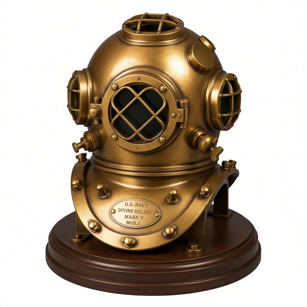 U.S. Navy Mark V Diving Helmet free 3D printable STL