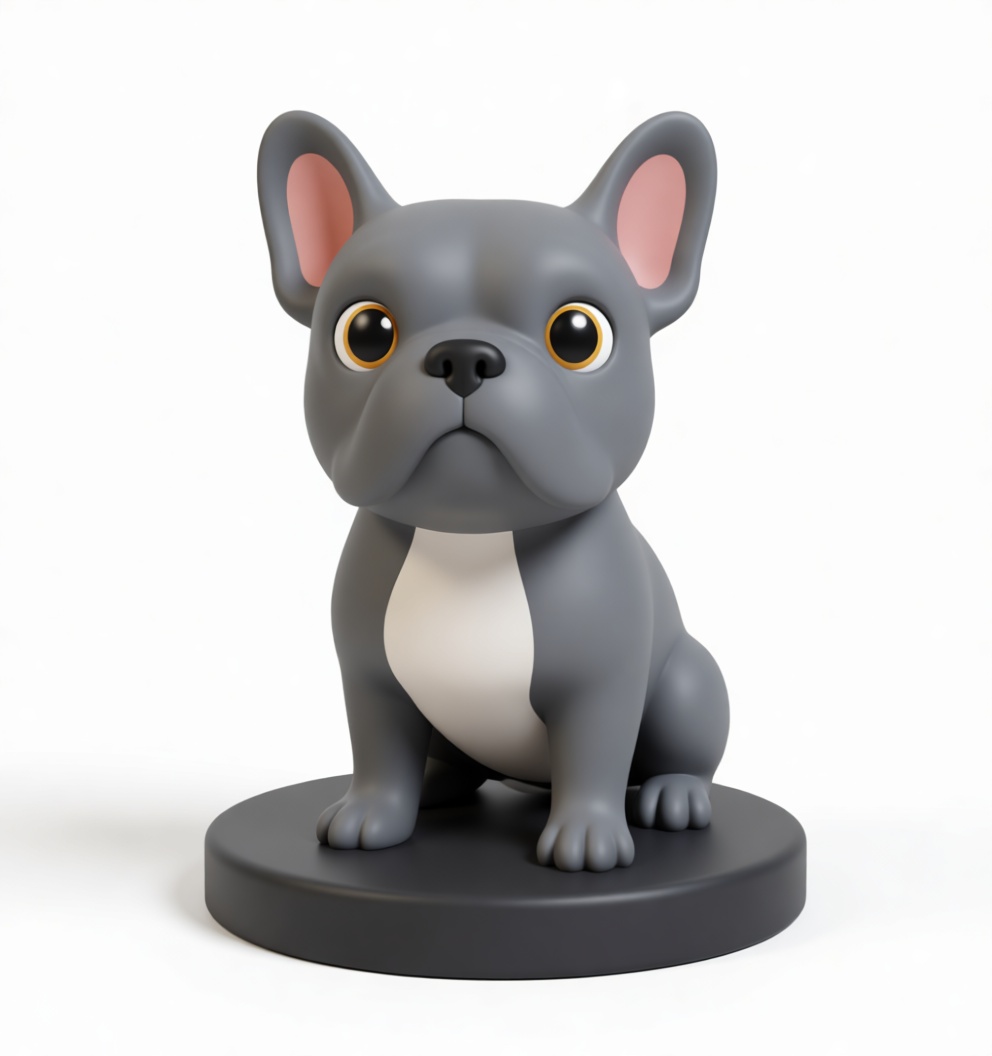 French Bulldog Figurine free 3D printable STL