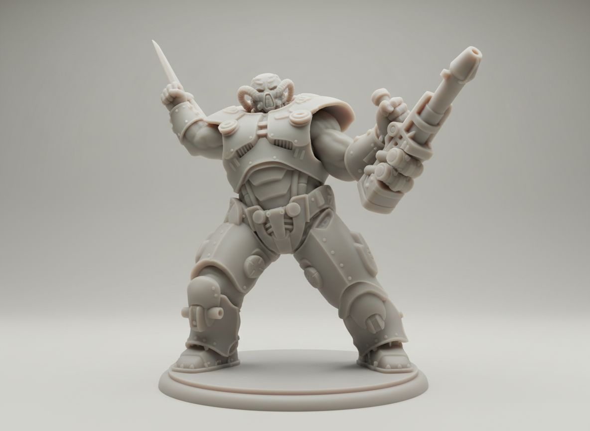Futuristic Battle Figure free 3D printable STL