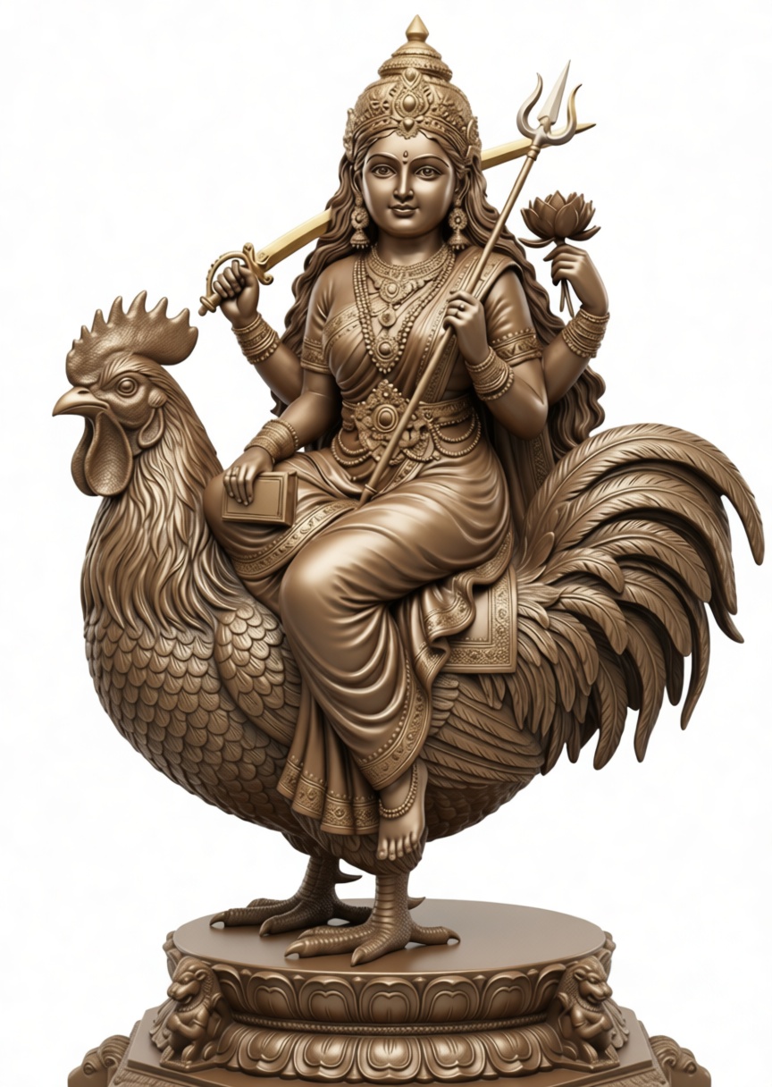 Kartikeya Statue Figurine free 3D printable STL