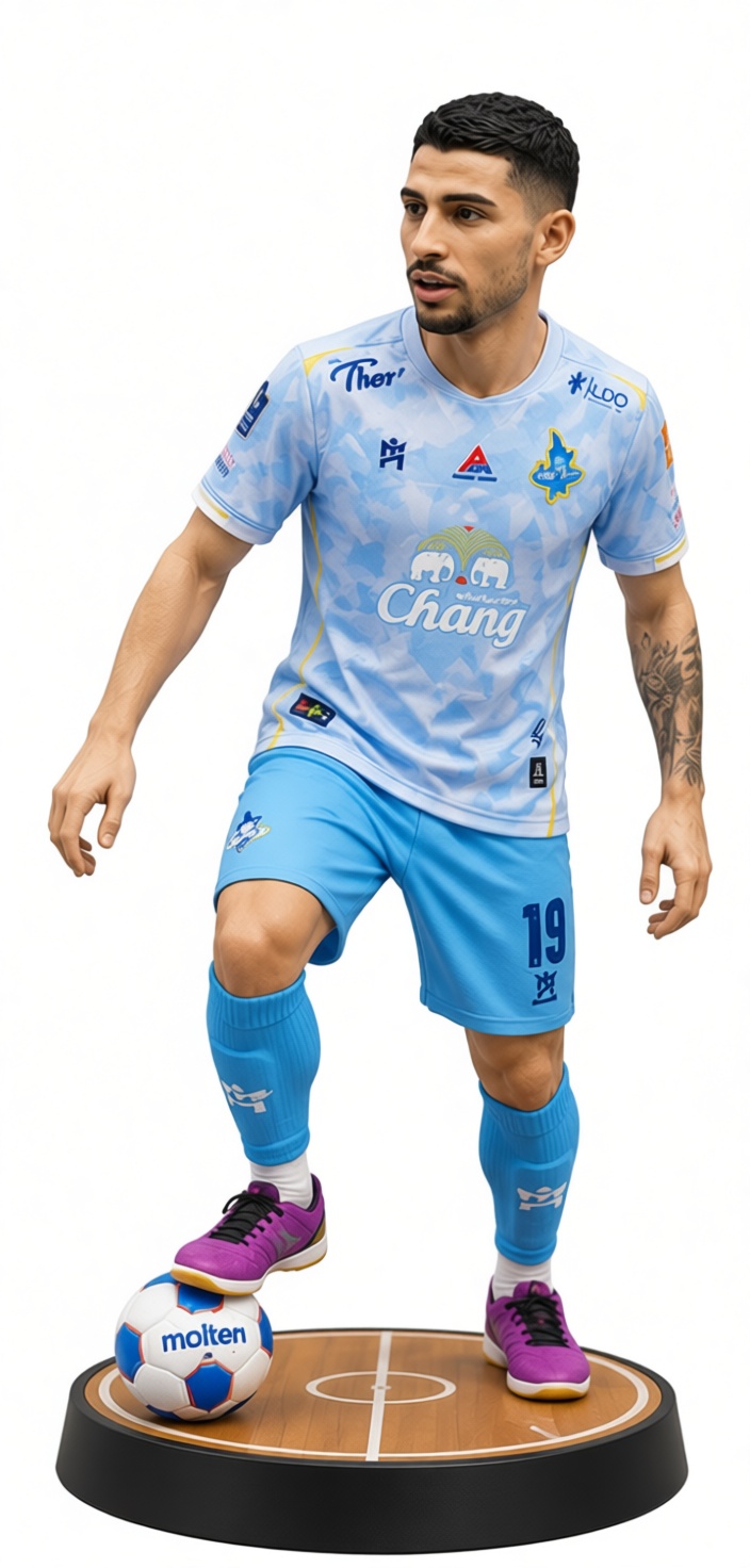 Chonburi FC Player Figurine free 3D printable STL