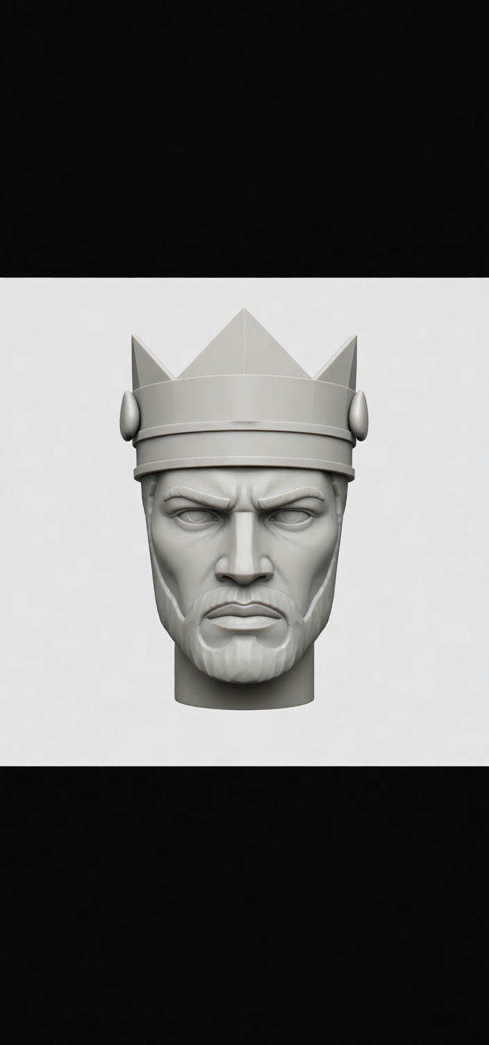 Medieval King Bust free 3D printable STL
