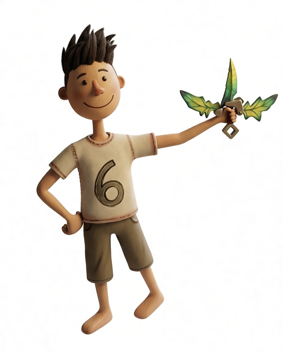 Number Six Figurine free 3D printable STL