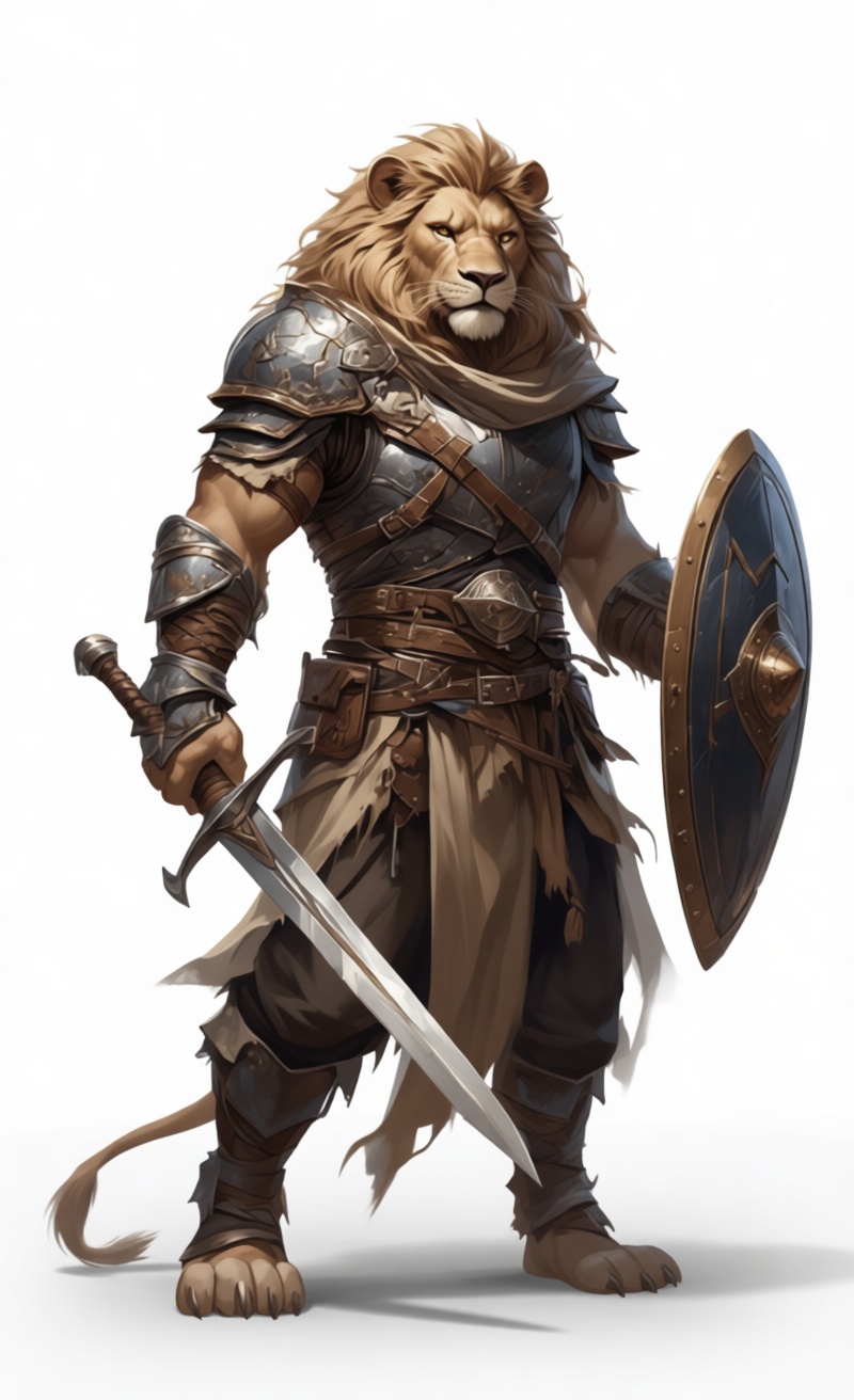 Lion Warrior Figurine free 3D printable STL