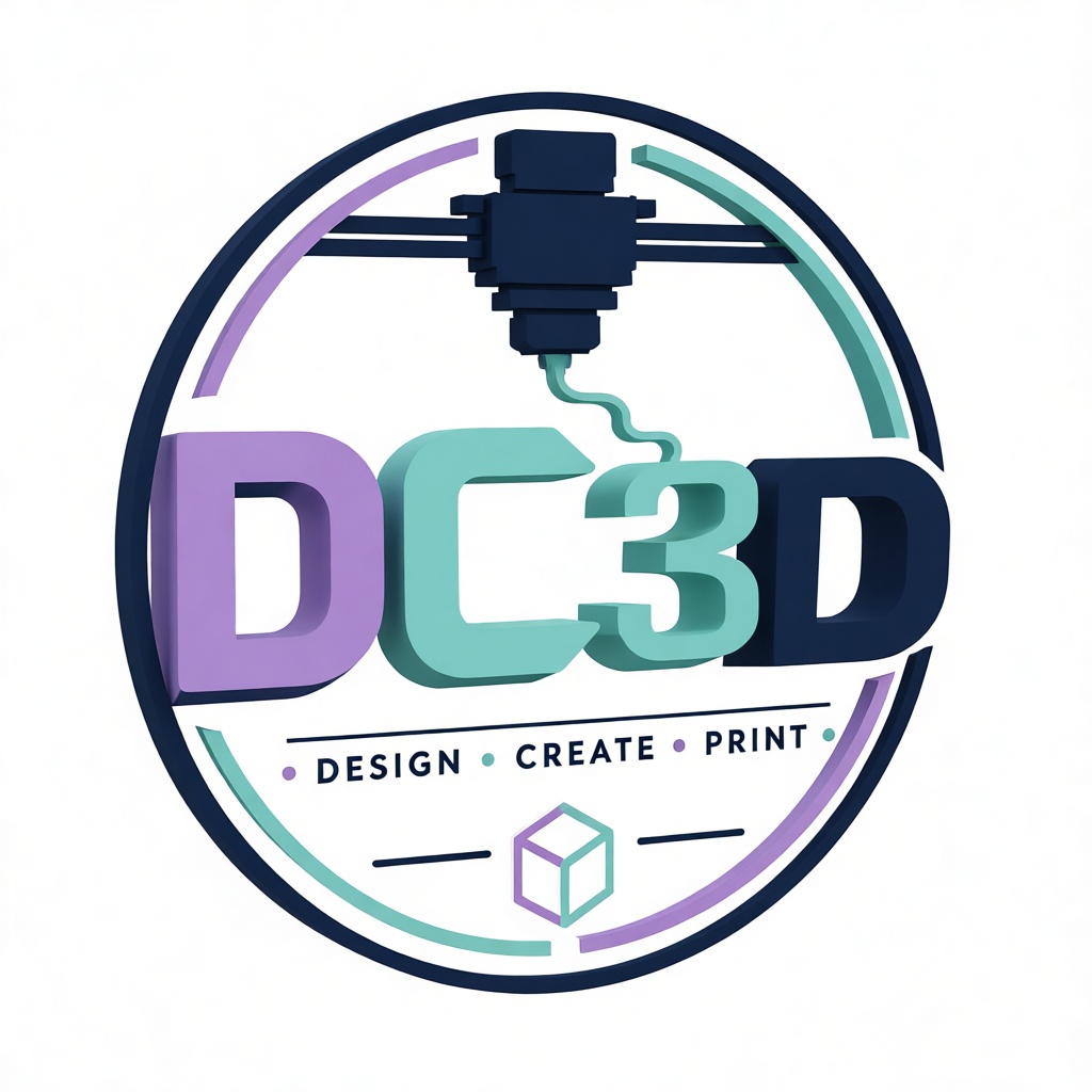 DC3D Logo Sculpture free 3D printable STL