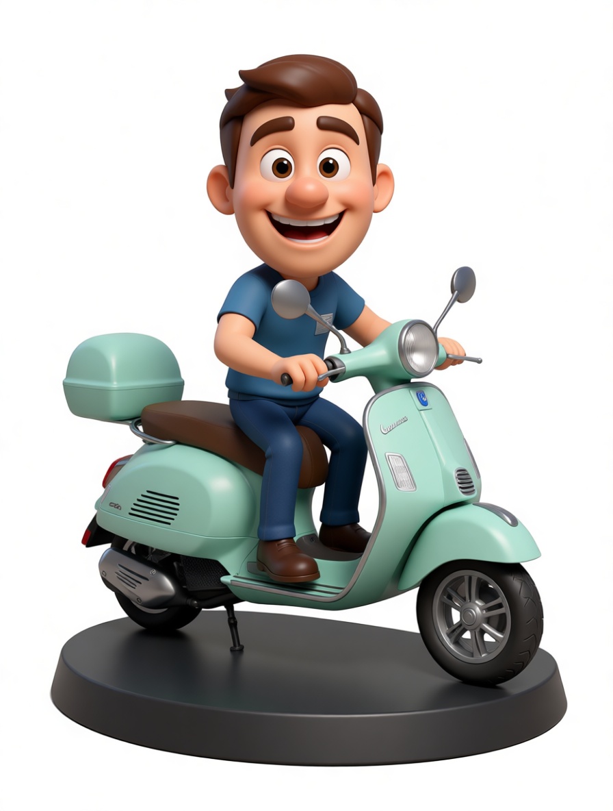 Vespa Scooter Miniature free 3D printable STL