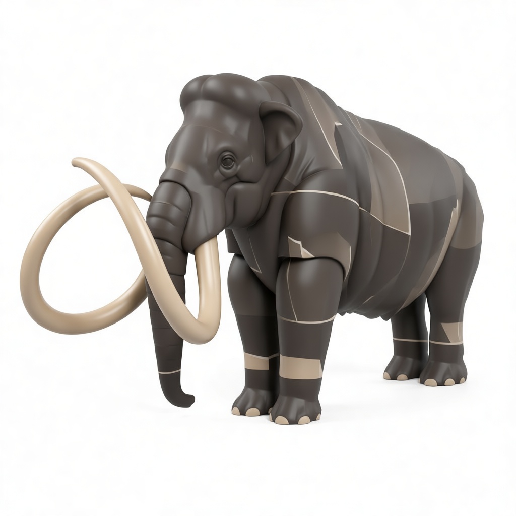 Woolly Mammoth Figurine free 3D printable STL