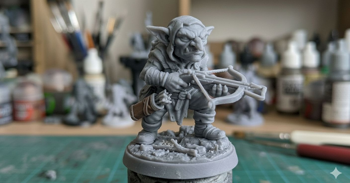 Goblin Archer Miniature free 3D printable STL