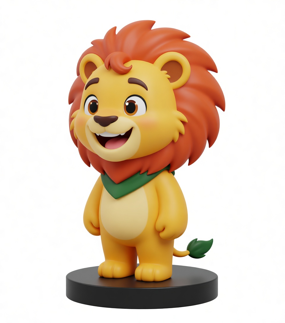 Cute Lion Figurine free 3D printable STL