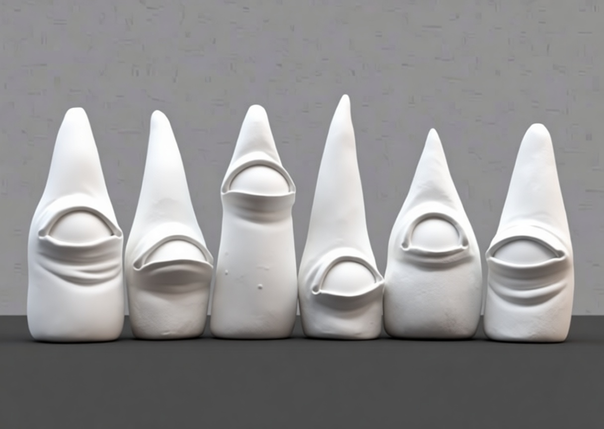 Abstract Eye Sculpture Set free 3D printable STL