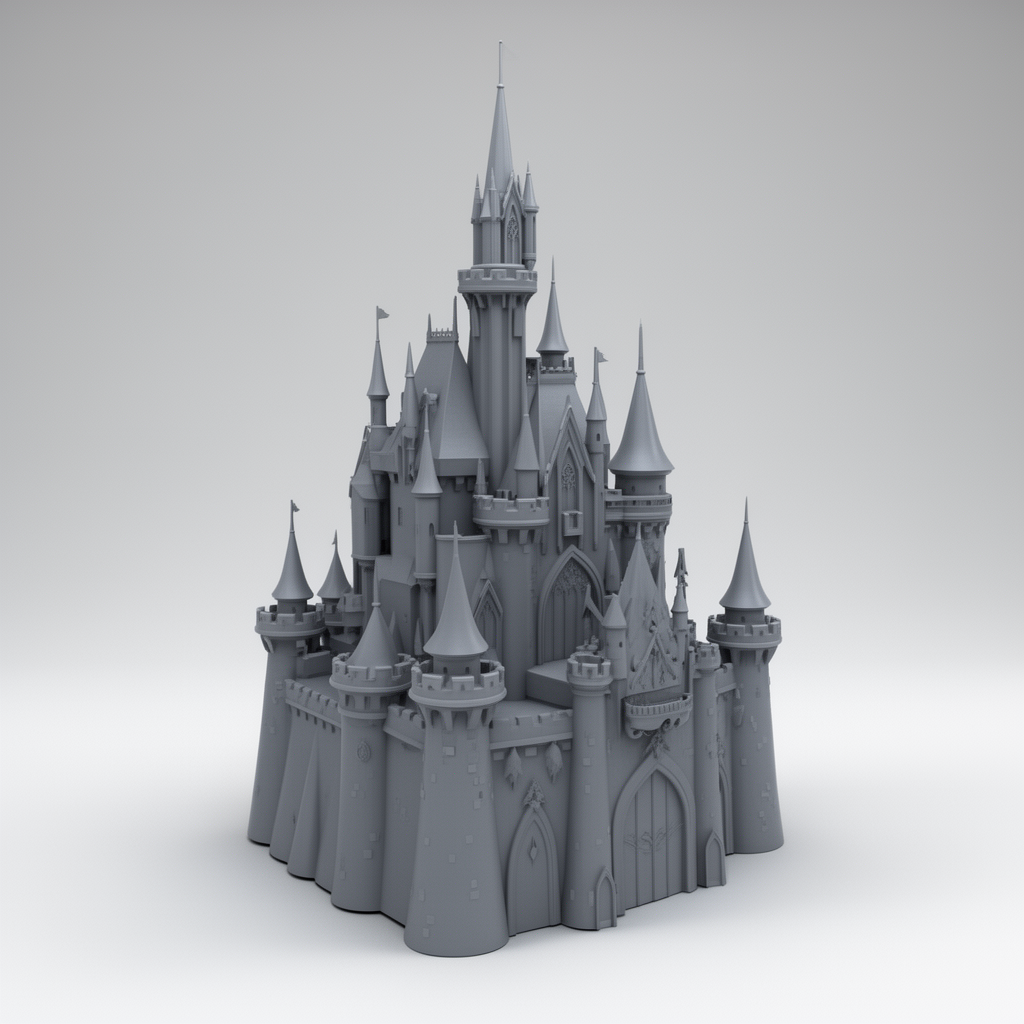 Elsa Castle Model free 3D printable STL