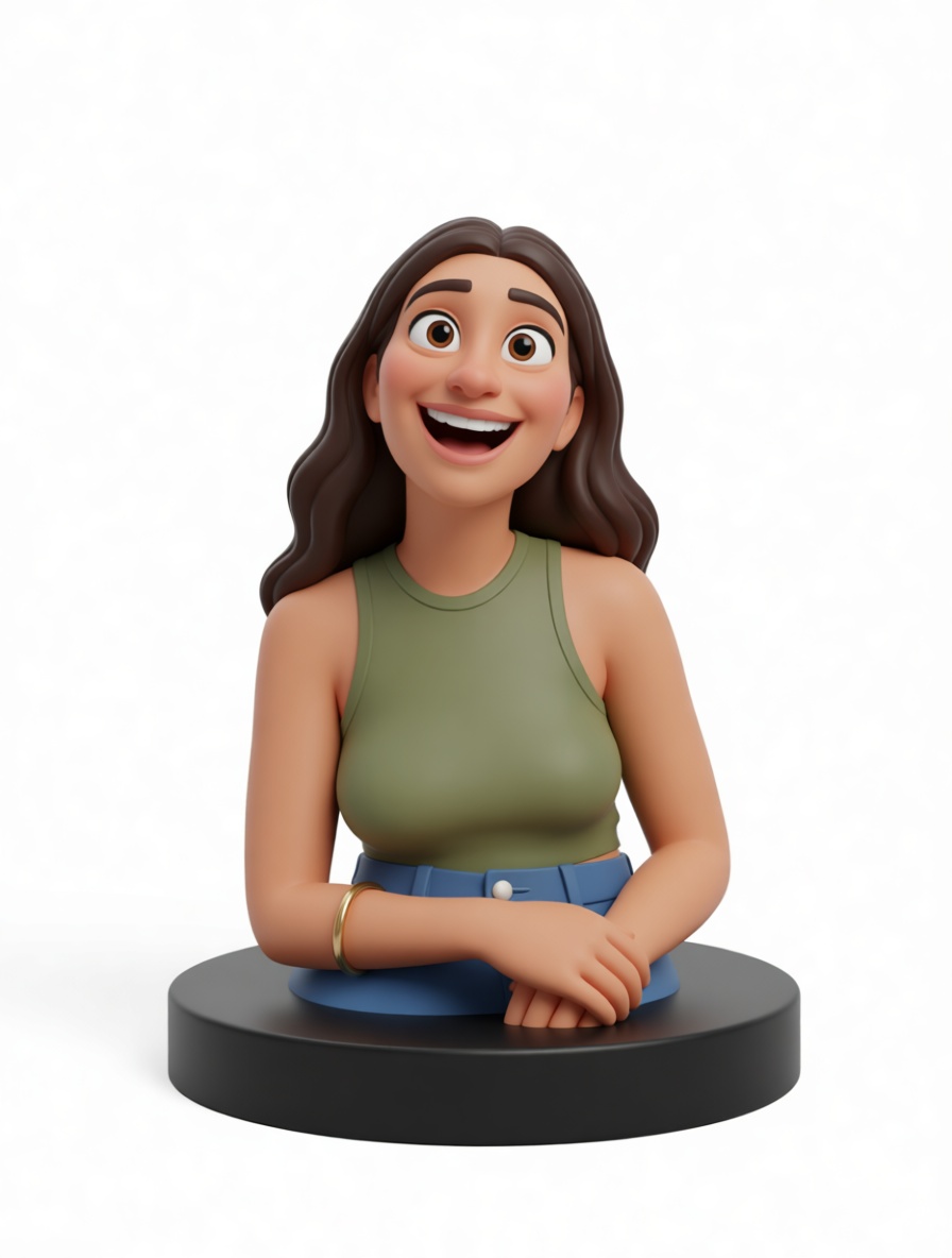 Smiling Woman Bust free 3D printable STL