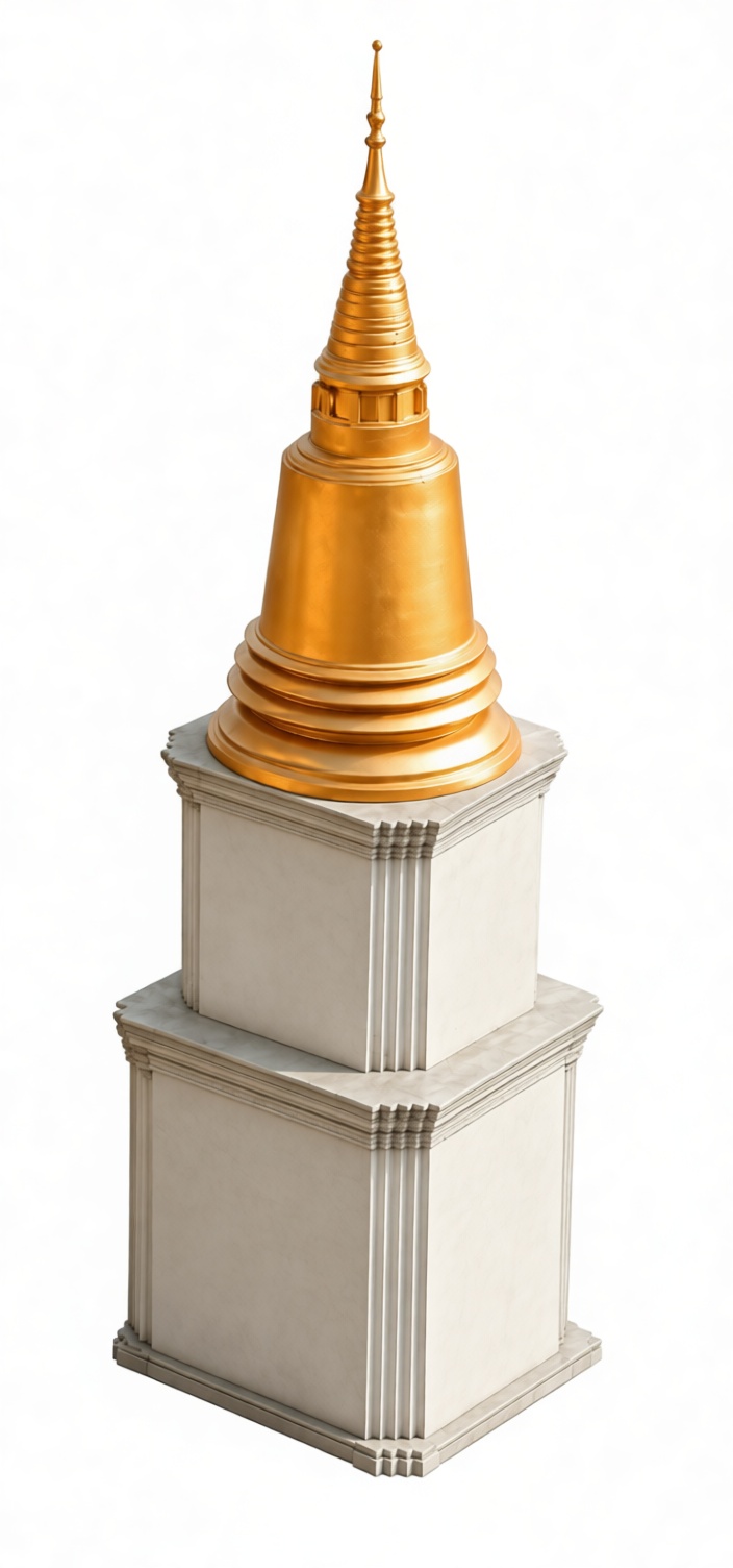 Golden Pagoda Monument free 3D printable STL