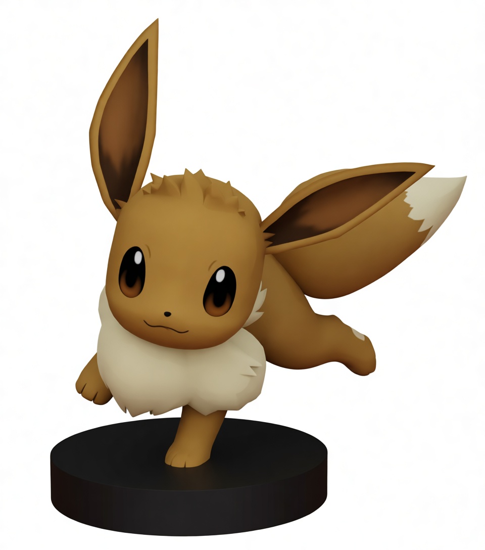 Eevee Pokémon Figurine free 3D printable STL