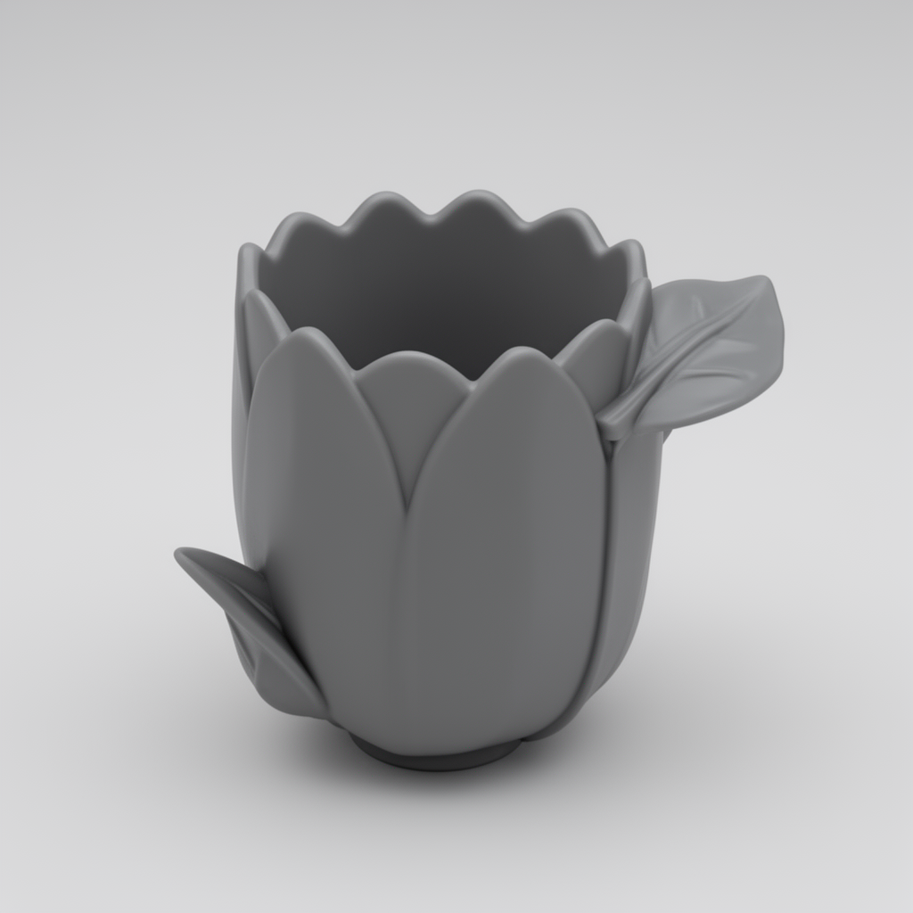 Flower Leaf Cup free 3D printable STL