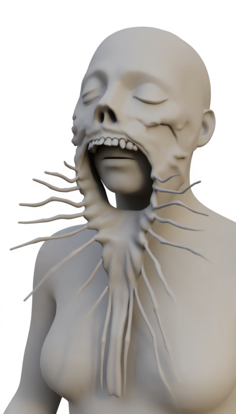 Alien Chestburster Bust free 3D printable STL