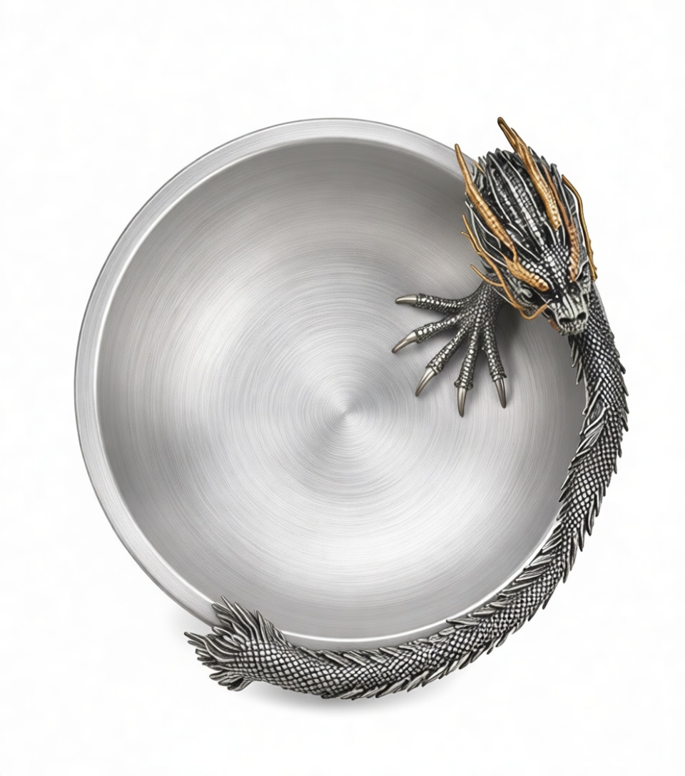 Chinese Dragon Bowl free 3D printable STL