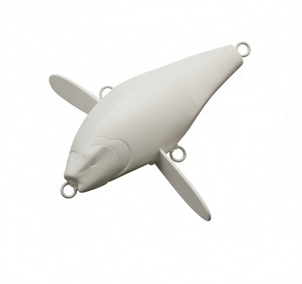 Wobbler Fishing Lure Model free 3D printable STL