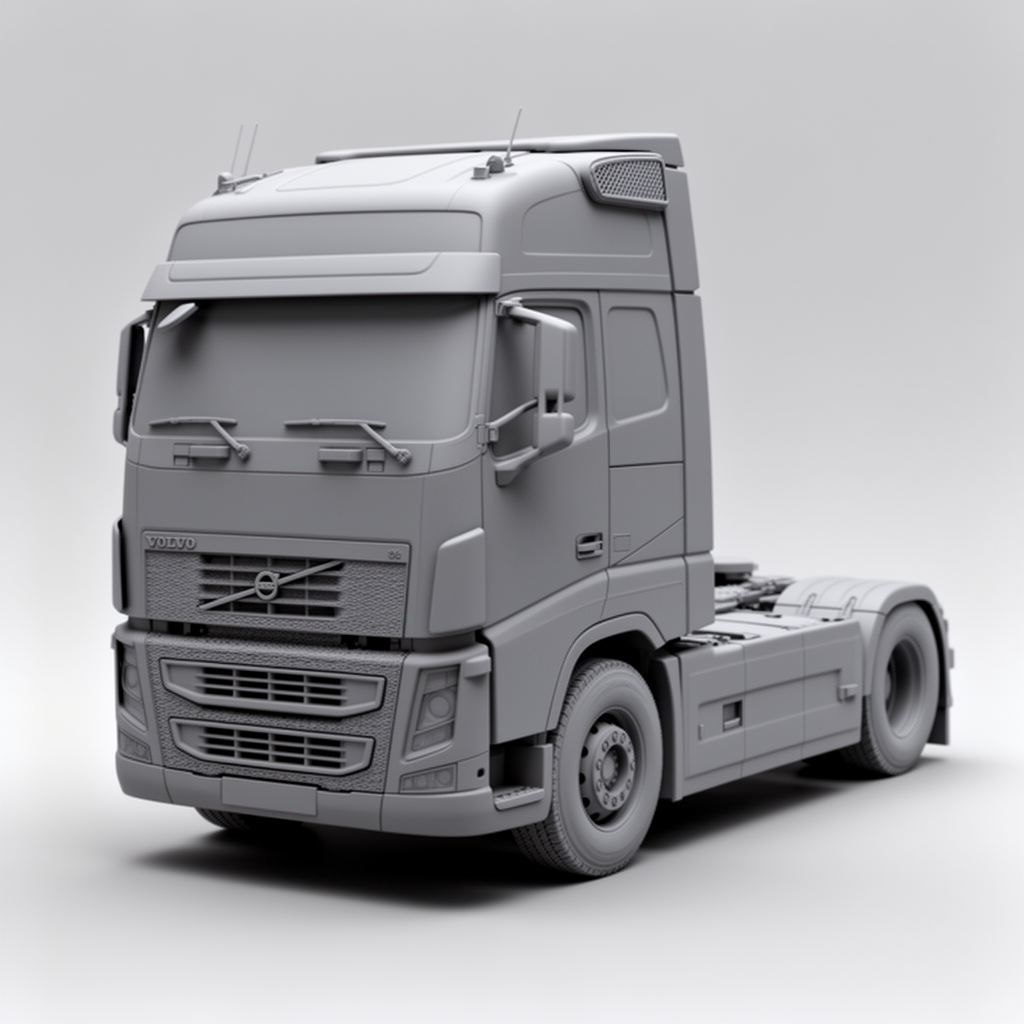 Volvo FH Truck Model free 3D printable STL