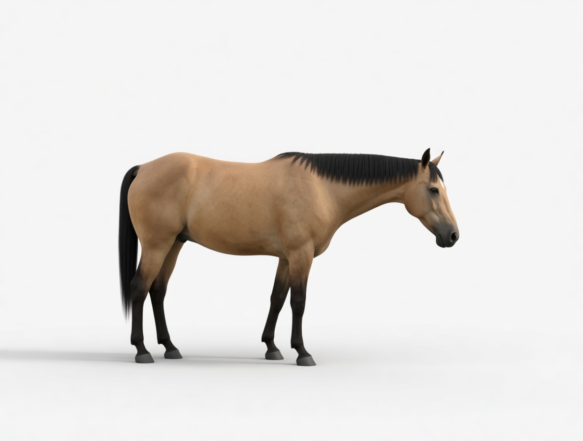Buckskin Horse Model free 3D printable STL