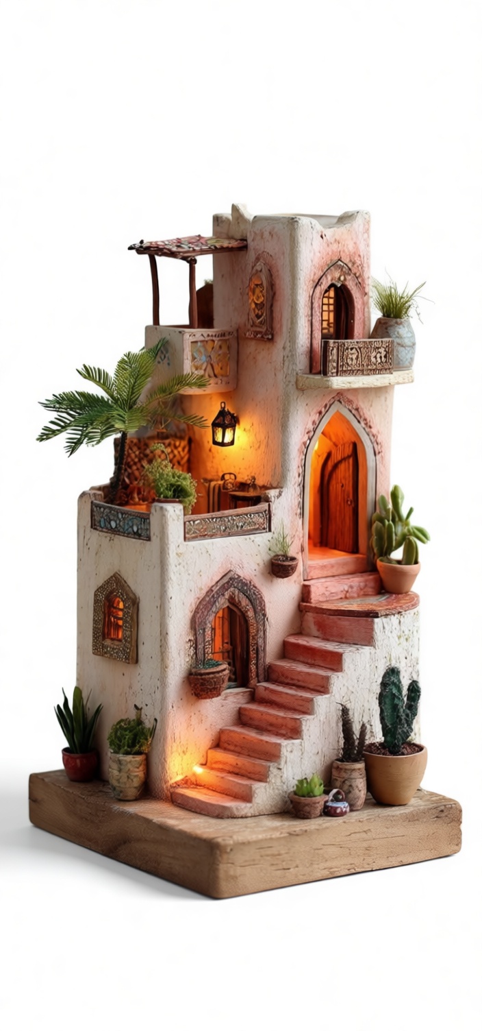 Moroccan Style House Model free 3D printable STL
