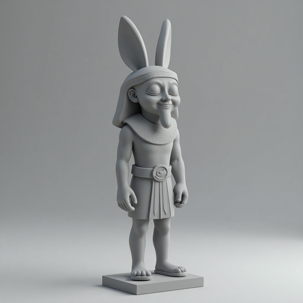 Horus Cartoon Figurine free 3D printable STL