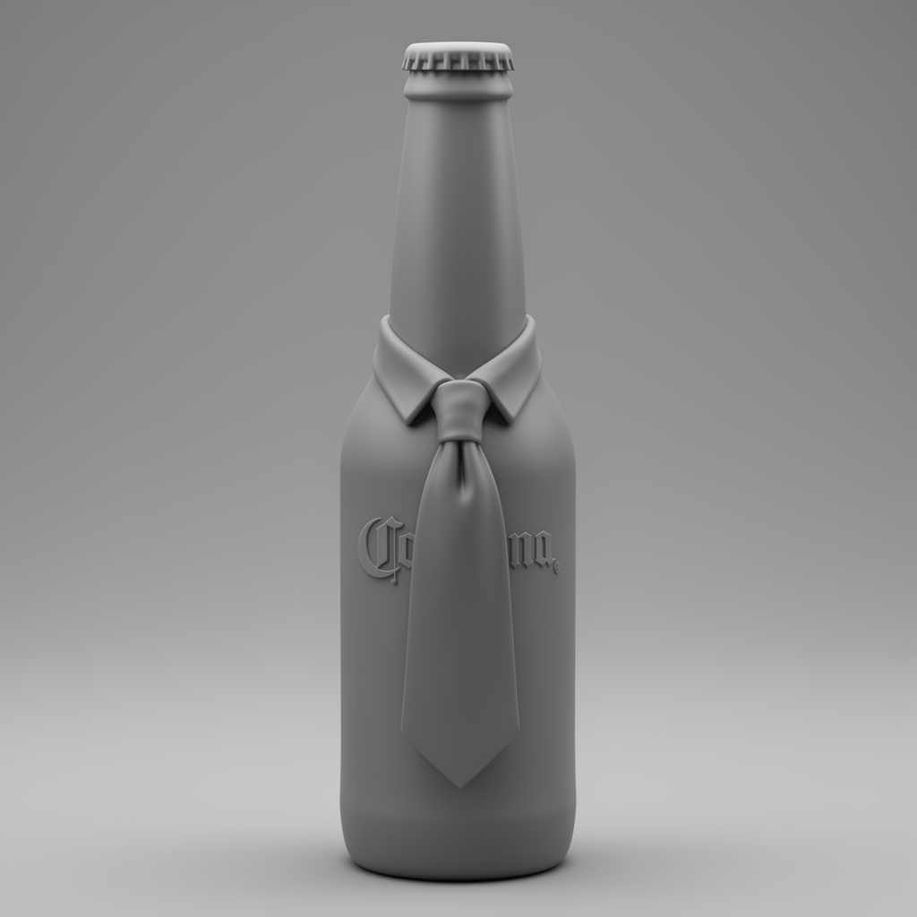 Corona Beer Bottle Figurine free 3D printable STL