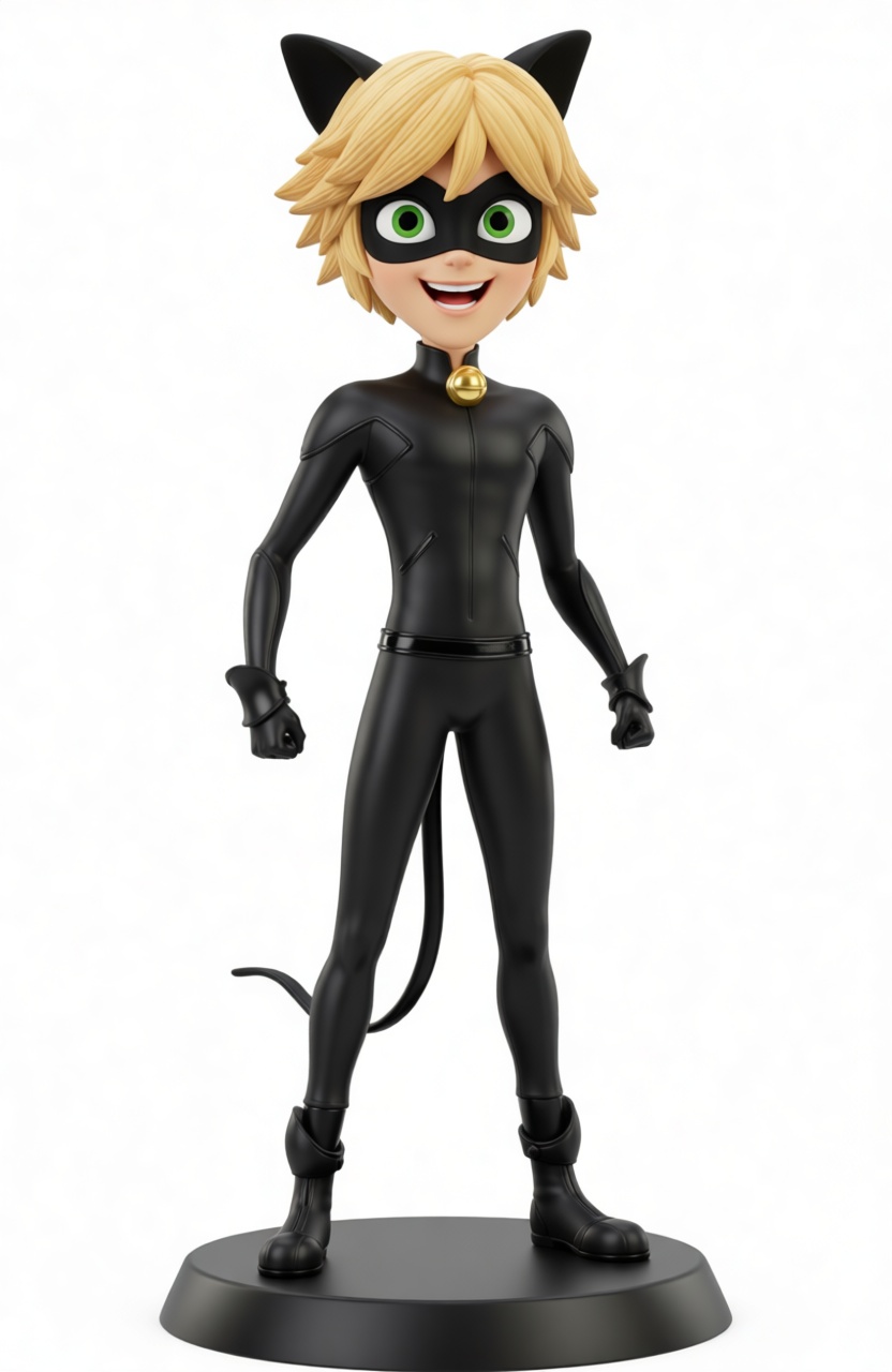 Cat Noir Figurine free 3D printable STL