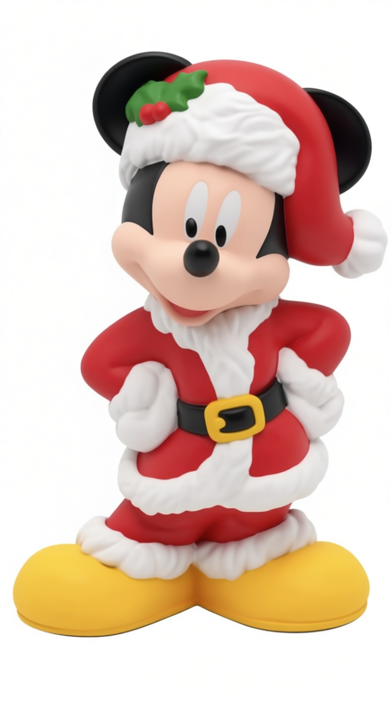 Mickey Mouse Santa Figurine free 3D printable STL