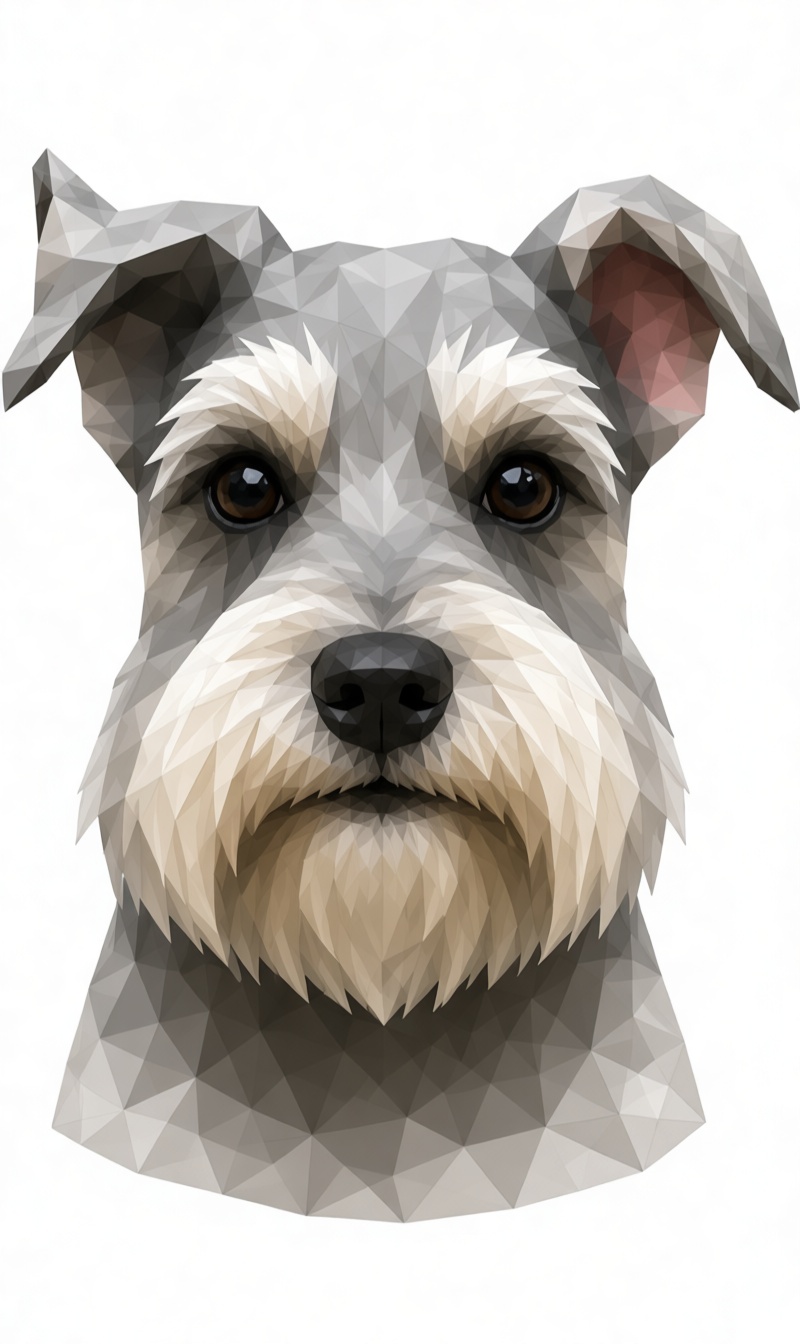 Schnauzer Dog Bust free 3D printable STL
