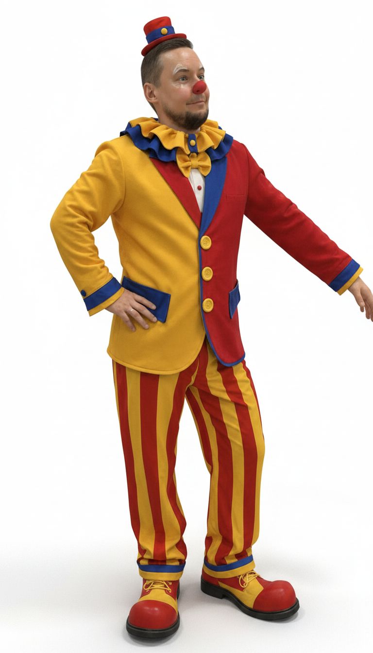 Classic Circus Clown Figurine free 3D printable STL