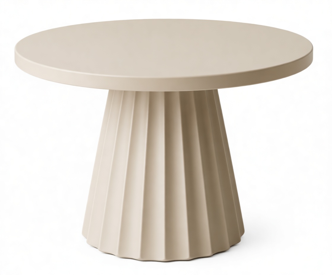 Fluted Pedestal Table free 3D printable STL