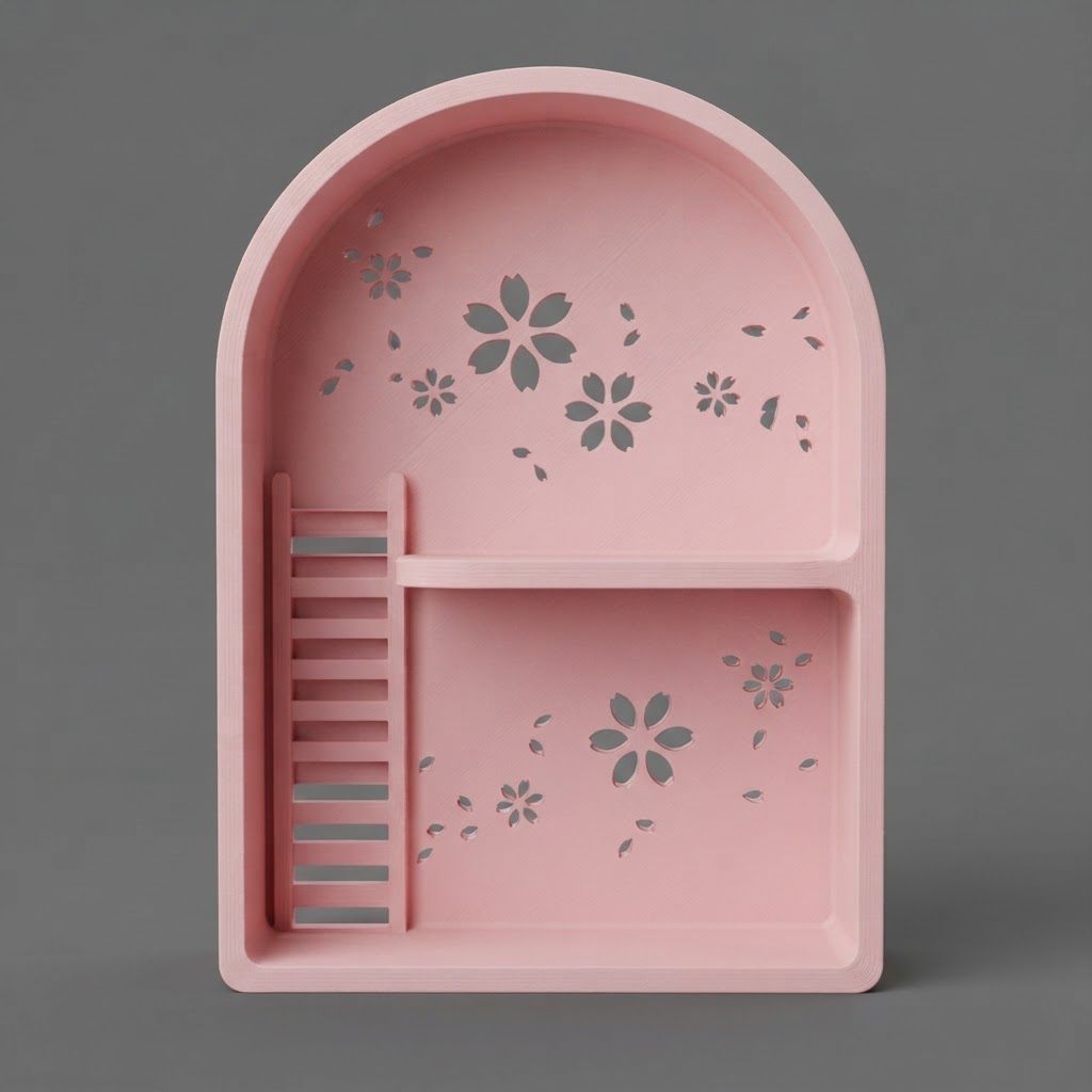 Sakura Flower Tray free 3D printable STL