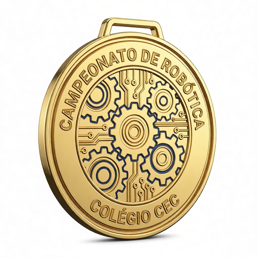 Robotics Championship Medal free 3D printable STL