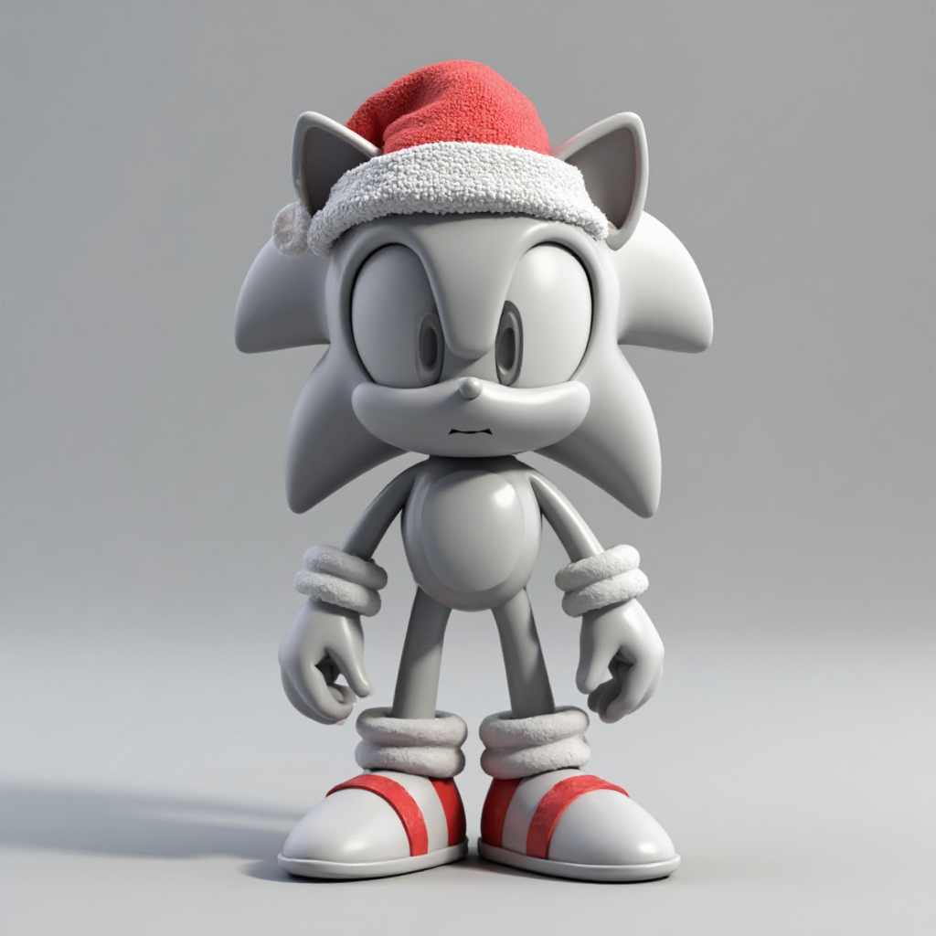 Sonic Christmas Figurine free 3D printable STL