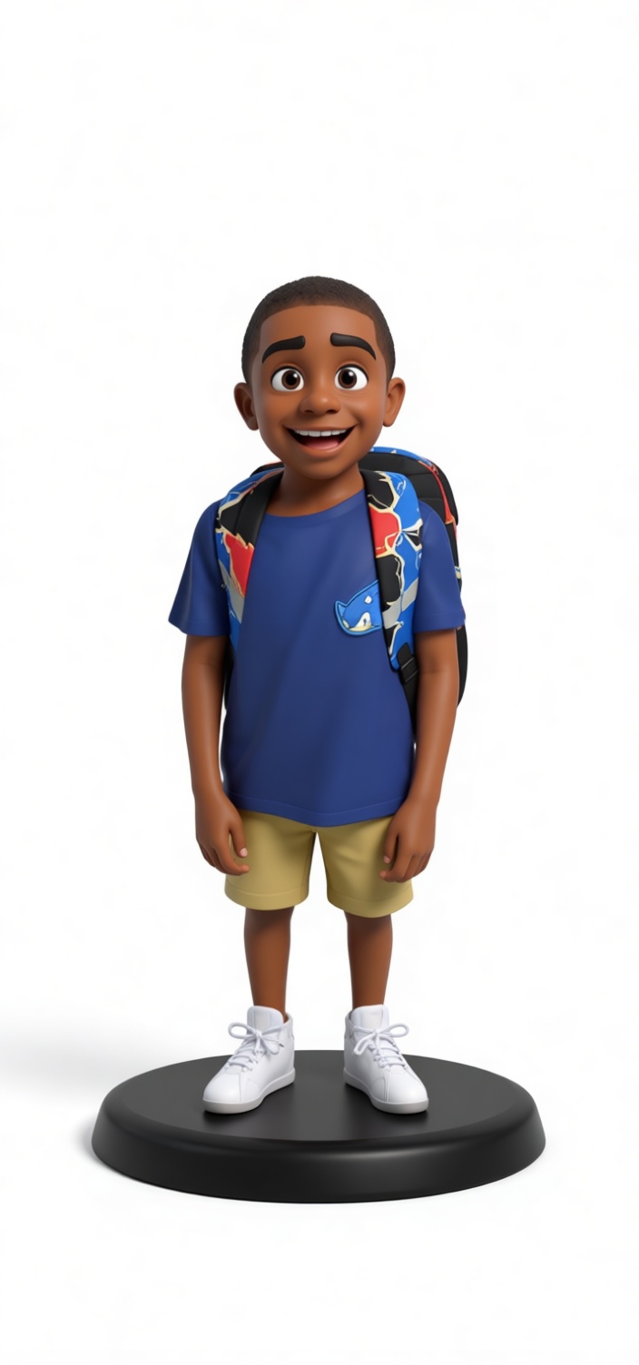 Happy Schoolboy Figurine free 3D printable STL