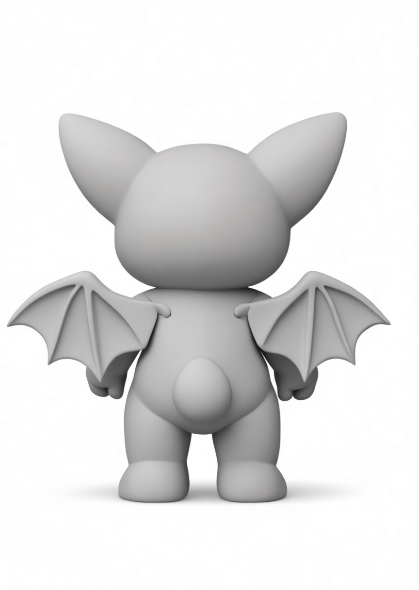 Chibi Bat Figurine free 3D printable STL