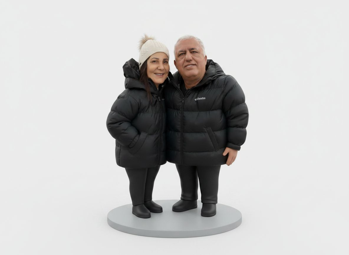 Couple Cartoon Figurines free 3D printable STL