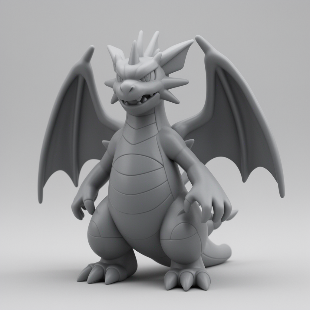 Dragapult Dragon Figurine free 3D printable STL