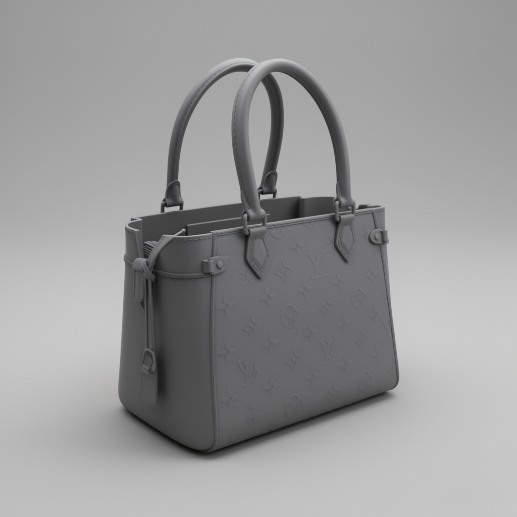 Louis Vuitton LV Bag Model free 3D printable STL
