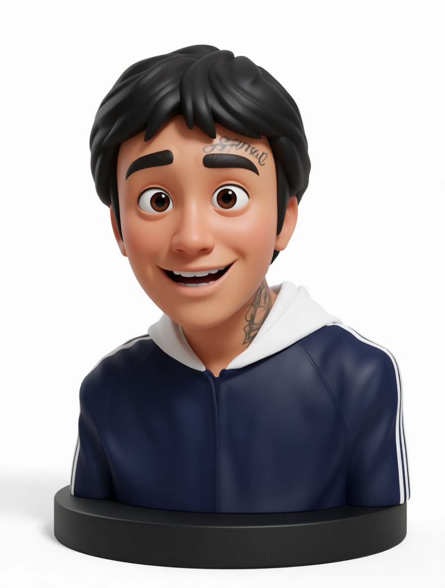 Animated Young Man Bust free 3D printable STL