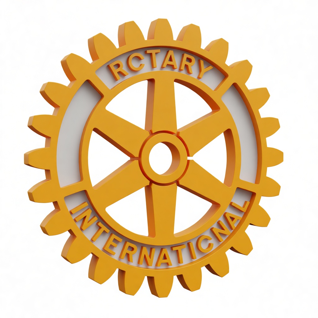 Rotary International Gear free 3D printable STL